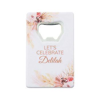 Personalized Boho Neutral Bottle Openers - 12 Pc.