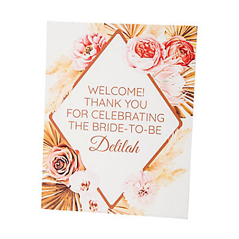 Personalized Boho Neutral Tabletop Sign