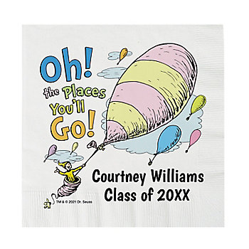 19 x 17 1/2 Large Dr. Seuss™ Oh, the Places You'll Go Nonwoven