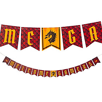 Personalized Dragon Party Garland