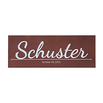 Personalized Last Name Stained Wood Sign