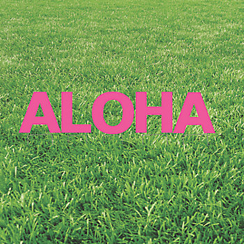 Pink Aloha Yard Signs