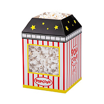 Popcorn Boxes with Cellophane Windows - 3 Pc.