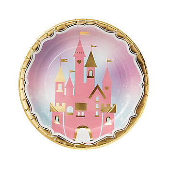 Princess Castle Dinner Plates - 8 Pc.