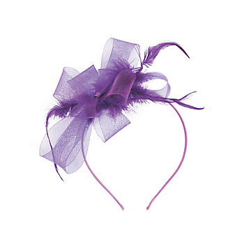 Purple Derby Fascinator Headband