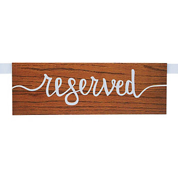 Rustic Reserved Seating Signs - 2 Pc.
