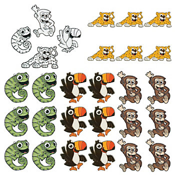 Safari Suncatchers - 24 Pc.