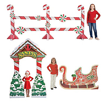 Santa’s Workshop Christmas Party Decorating Kit - 3 Pc.