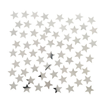 Silver Foil Star-Shaped Confetti