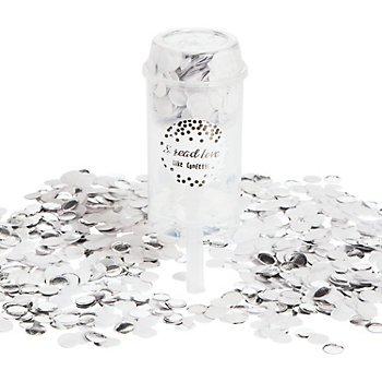 Silver Push-Up Party Confetti - 2 Pc.
