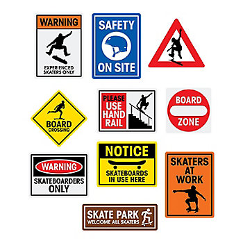 Skateboard Cutouts - 10 Pc.