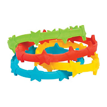 Star Pop-Out Silicone Bracelets - 24 Pc.
