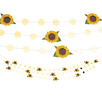 Sunflower Garland - 3 Pc.