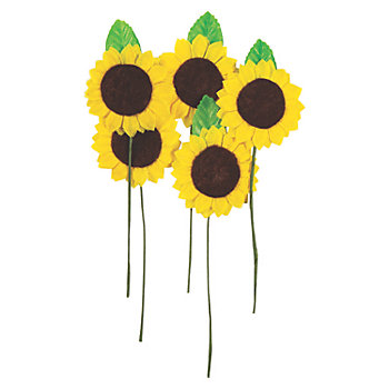 Sunflower Twist Ties - 24 Pc.