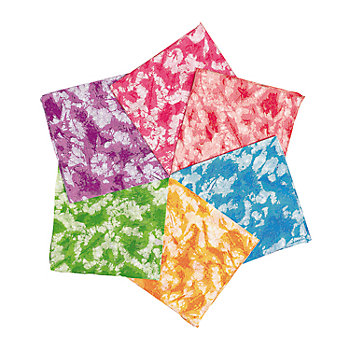 Tie-Dyed Bandanas - 12 Pc.