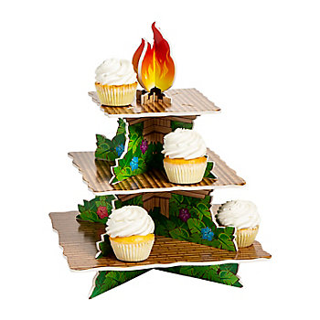 Tiki Torch Cupcake Stand