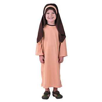 Toddler&#8217;s Shepherd Polyester Nativity Costume with Headscarf - 3T-4T