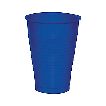 Royal Blue Plastic Cups 12oz 50ct