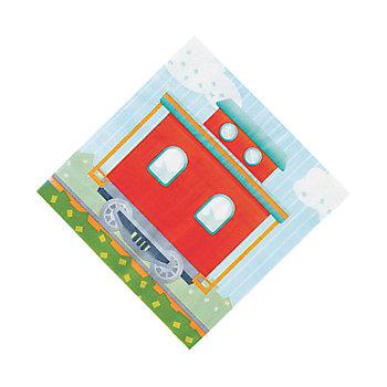 Train Caboose Luncheon Napkins - 16 Pc.