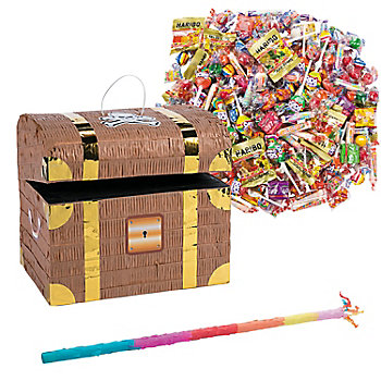 Treasure Chest Piñata Kit - 208 Pc.