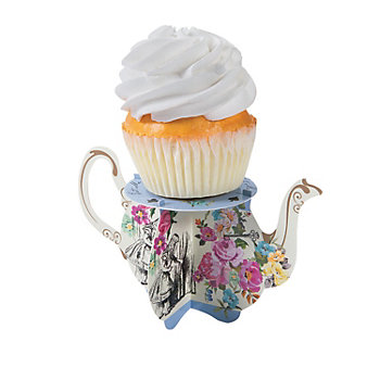 Truly Alice Teapot Cupcake Stands - 6 Pc.