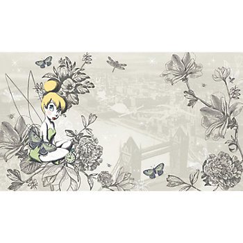 Vintage Tinkbell  Prepasted Wallpaper Mural