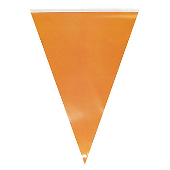 Wrapables Orange Triangle Pennant Banner Party Decorations