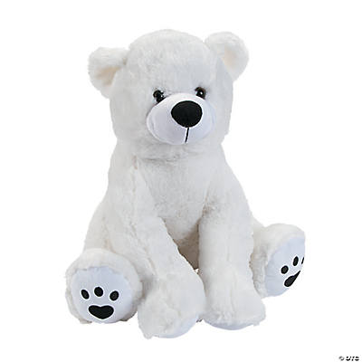 stuffed polar bear toy