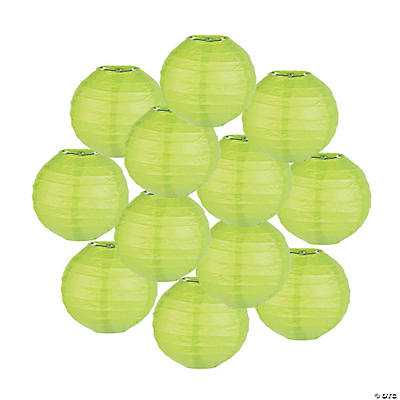 Fresh Lime Green Plastic Cups for 20 Guests 