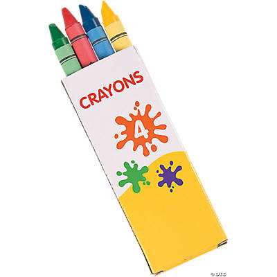 4-Color Crayons - 12 Boxes