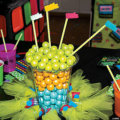 80’s Shot Glass Centerpiece Idea