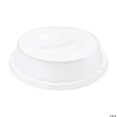 100 oz. Solid Clear Organic Round Disposable Plastic Bowls (14 Bowls)