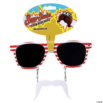 Sun-Staches Googly Eyes Sunglasses - Funny Novelty UV400 Costume Glasses, One Size Fits Most