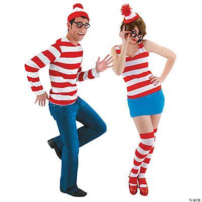 Adult's Where's Waldo Couples Costumes
