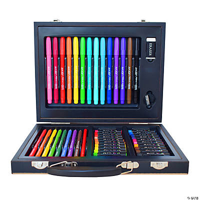 Art 101 Draw, Color, and Paint 136 Piece Multimedia Wood Art Set