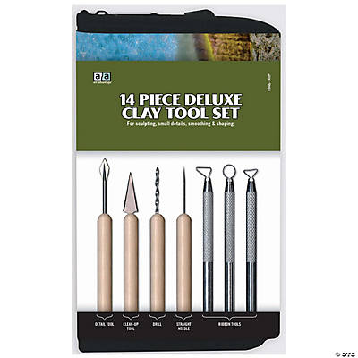 GLOGLOW Carving Modeling Tool, 10 Pcs/Set Wooden Clay Carving Modeling Tool  Sculpture Tools Polymer Pottery Dough Modeling Tools