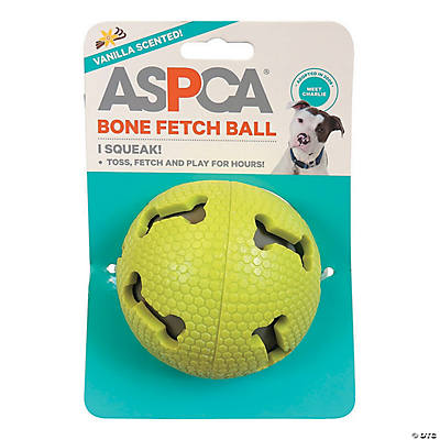 Aspca Squeaky Glitter Bone Dog Toy Green