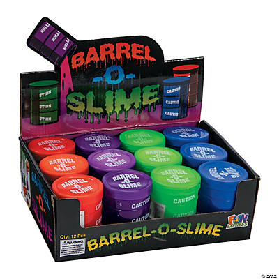 10 NEW BARREL OF SLIME   BARREL-O-SLIME BLACK TAR  BIRTHDAY PARTY FAVOURS PUTTY 