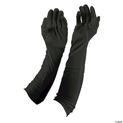 black evening gloves