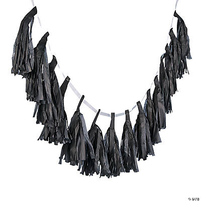 black tassel garland