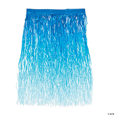 Blue Ombré Grass Hula Skirt
