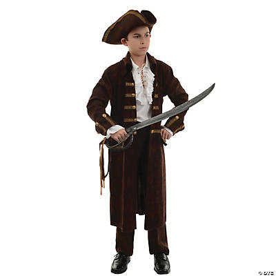 Boys Pirates Of The Carribean Captain Jack Sparrow Halloween Costume Small  4-6