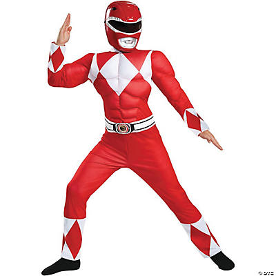 Men's Classic Muscle Mighty Morphin Power Rangers Black Ranger Costume