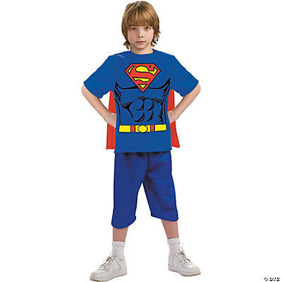 Super DC Heroes Deluxe Muscle Chest Superman Costume, Child's Large :  : Pet Supplies