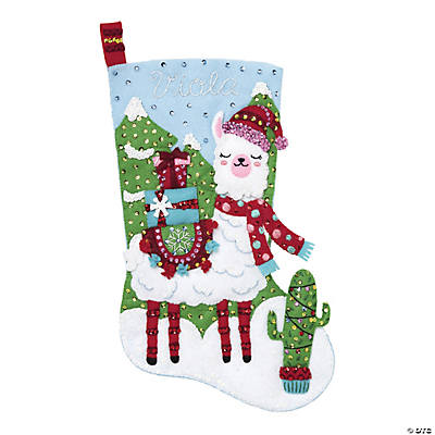 Choo Choo Santa Felt Christmas Stocking Kit - Felt Stocking Kits