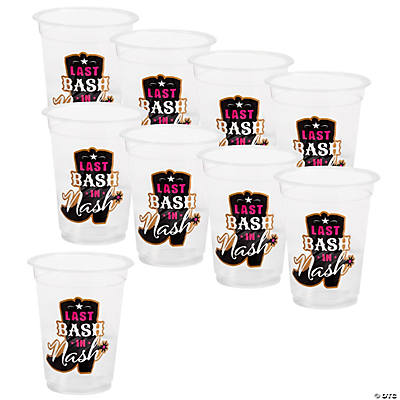 Baseball BPA-Free Plastic Cups with Lids & Straws - 8 Ct.