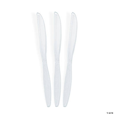 Bulk Turquoise Plastic Knives - 50 Ct.