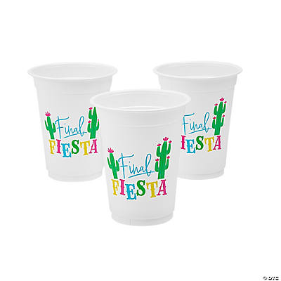 Fun Express Kids' Turkey Reusable Plastic Cups with Lids & Straws - 12 Ct