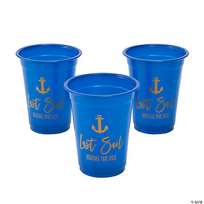 Bulk 60 Ct. Blue Plastic Mugs