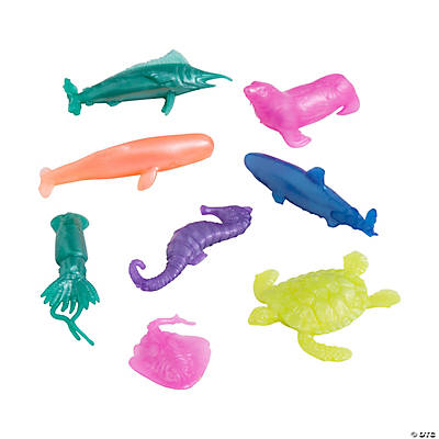 Axolotl Rings - Cute Plastic Charms Jewelry for Children - Ring Kids Party Favors Bulk - 48 Rings